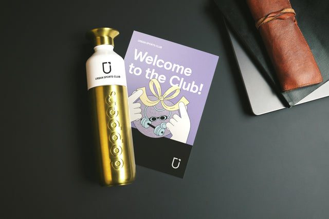 Gift Set  M "Classic" membership (1 Month) and Urban Sports Club x Dopper Steel Gold Bottle - Limited Edition"
